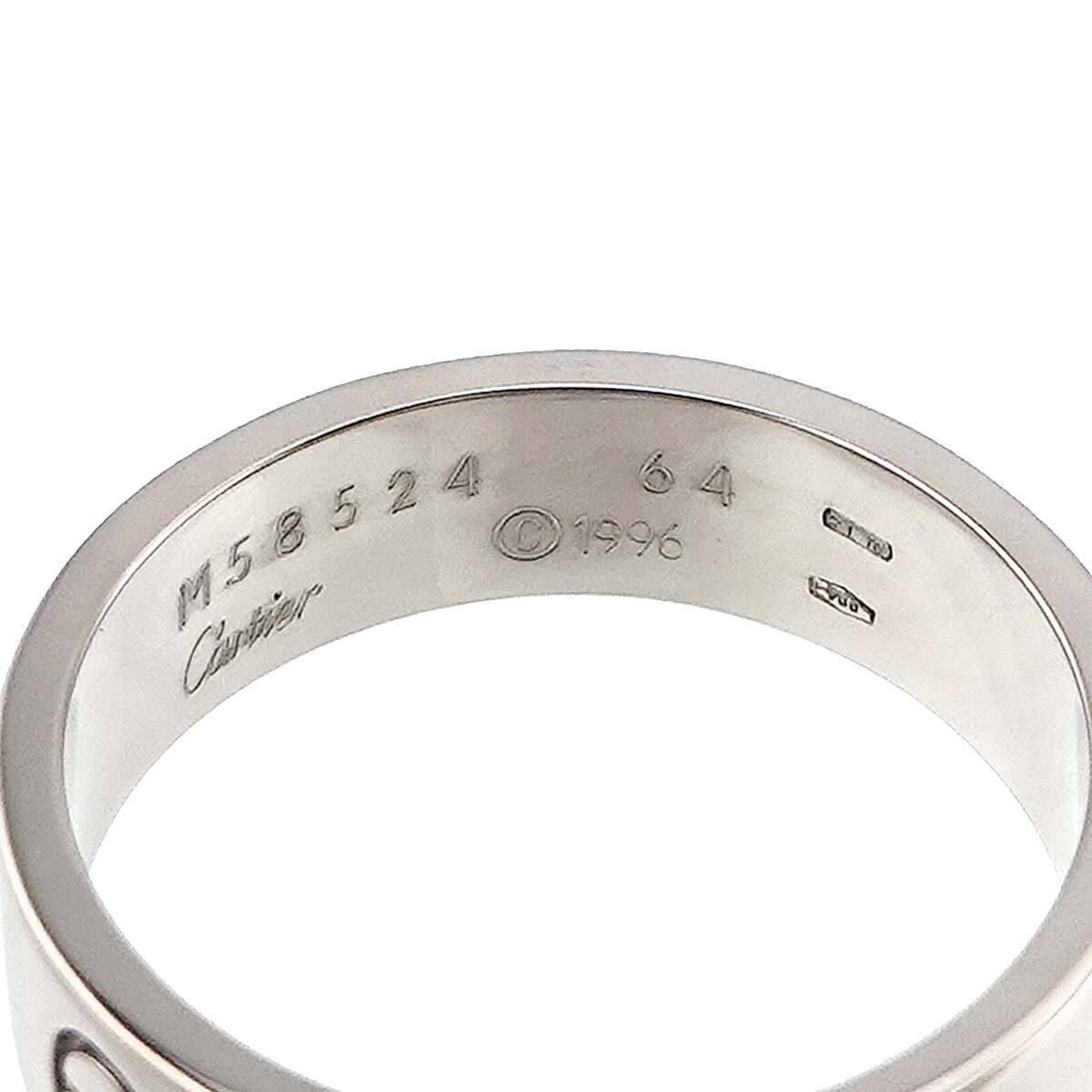 Cartier Love Ring 18K White Gold 750 size64 10.25(US Cartier Love Ring 18K White Gold 750 size64 10.25(US