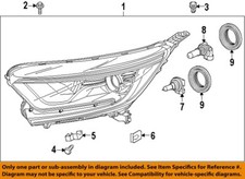 HONDA OEM 02-22 Accord Crosstour-Headlamp Assy Nut 33105S5NC01