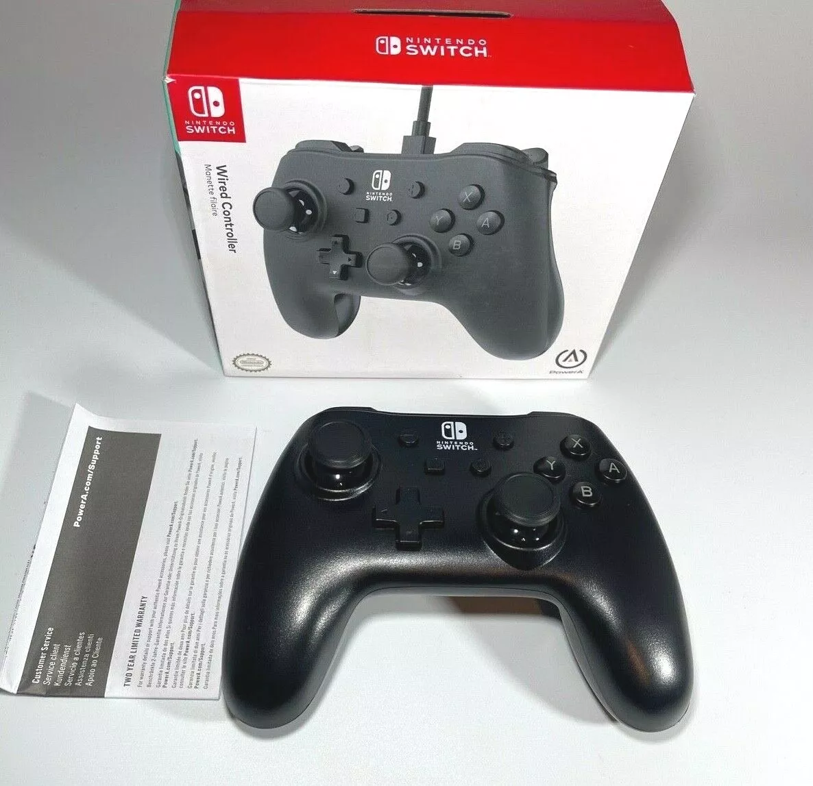 PowerA Wired Controller for Nintendo Switch - Black 