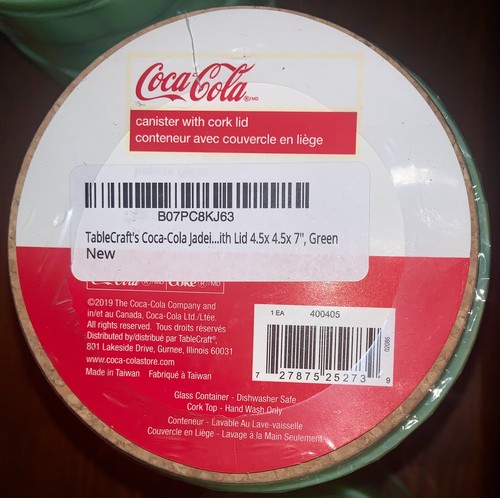 Coca Cola JADEITE GREEN 3 Piece Canister Set NEW - Picture 6 of 10
