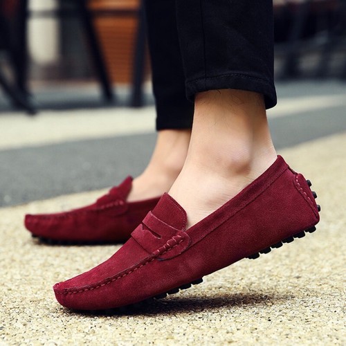 Mocassini alla moda uomo scarpe casual mocassini slip on scarpe da guida piatte - Foto 17 di 28