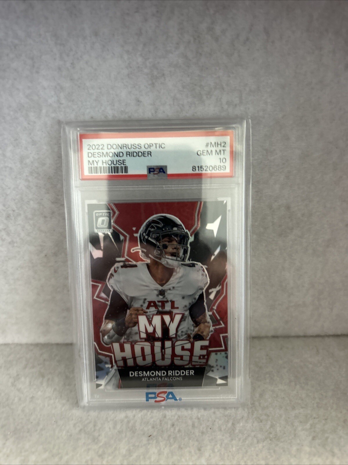 2022 Donruss Optic MY HOUSE DESMOND RIDDER RC PRIZM PSA 10 GEM MINT Rookie