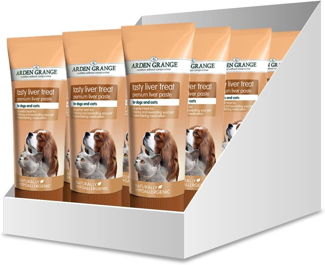 Arden Grange Tasty Liver Dog & Cat Treat 12 x 75g Tubes