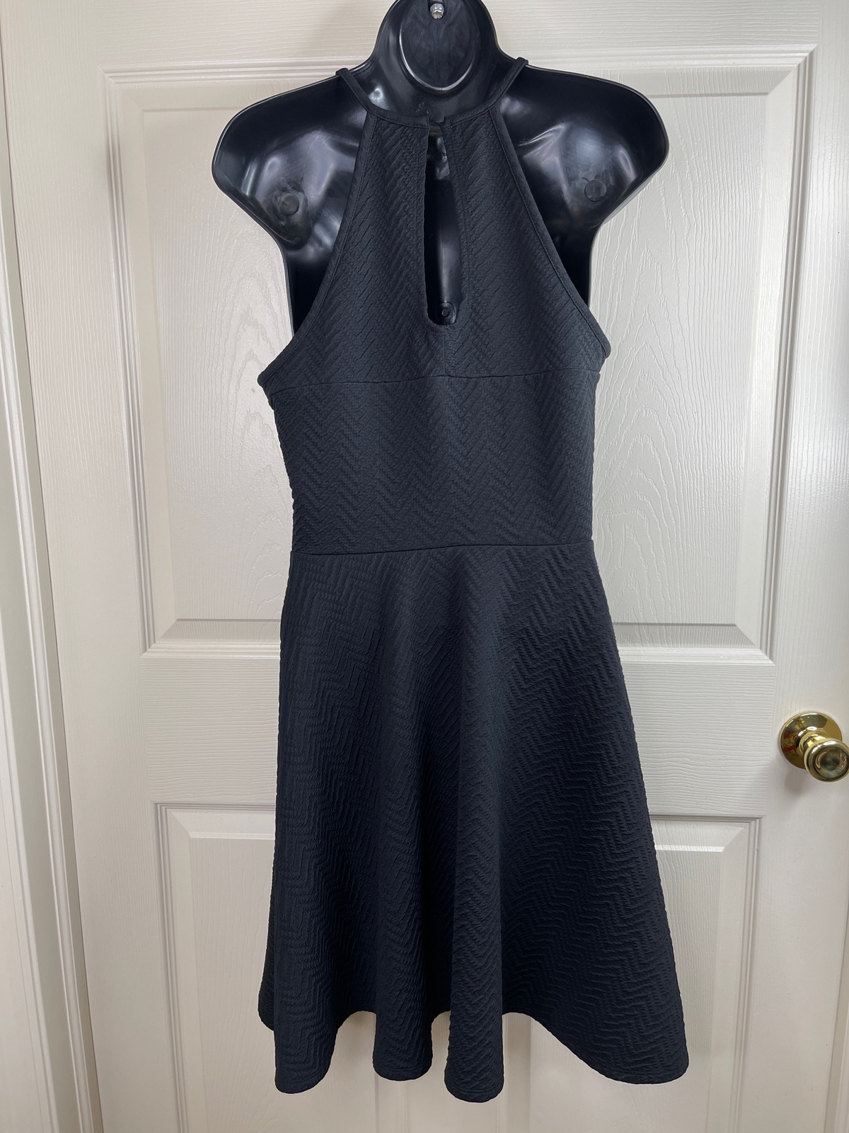 Mossimo Dress Junior Size L Solid Black Sleeveles… - image 8