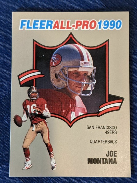 Joe Montana Fleer All Pro 1990 1of25 San Francisco EBay