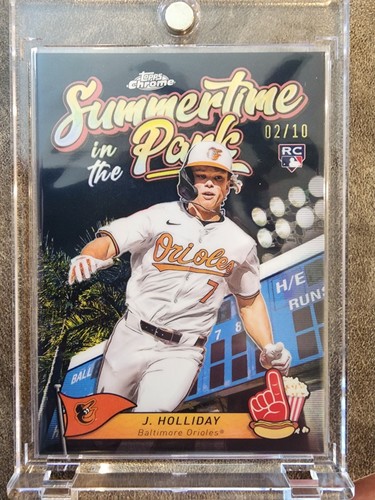Jackson Holliday [Black Refractor] #SITP-8 2024 Topps Chrome Summertime in the Park card