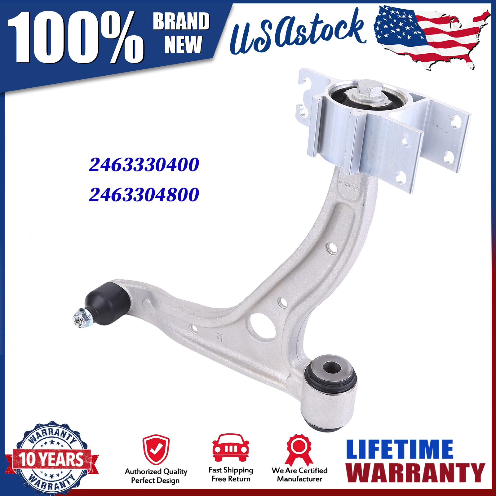 Front Right Lower Control Arm w/ Ball Joint for Mercedes-Benz B250 B250e CLA250