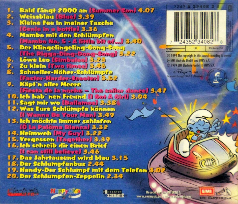 CD - DIE SCHLÜMPFE Vol. 10 - 2000 Jetzt knallst! - Bild 2 von 2