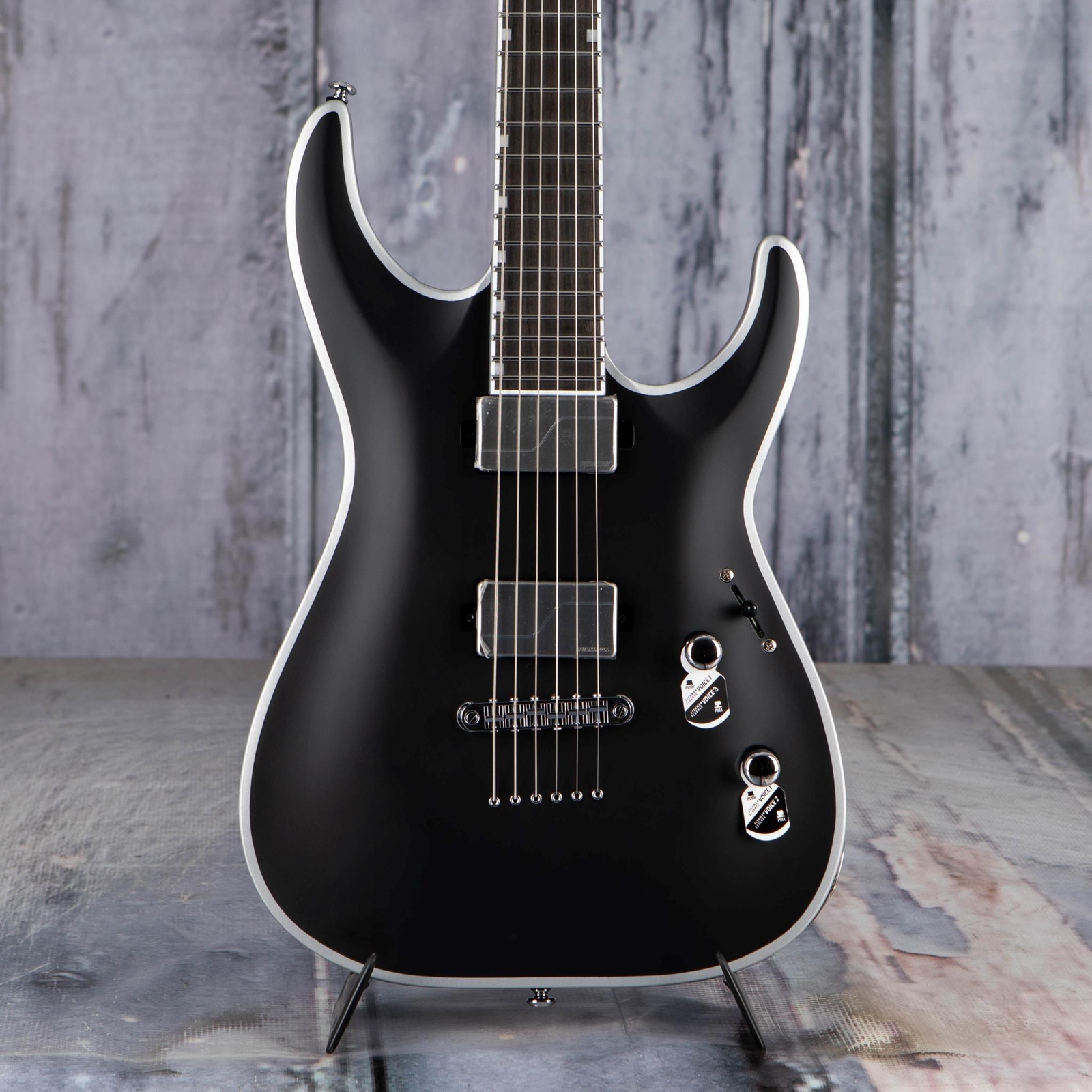 ESP LTD MH-1000NT BB, Black Satin / Bold Binding