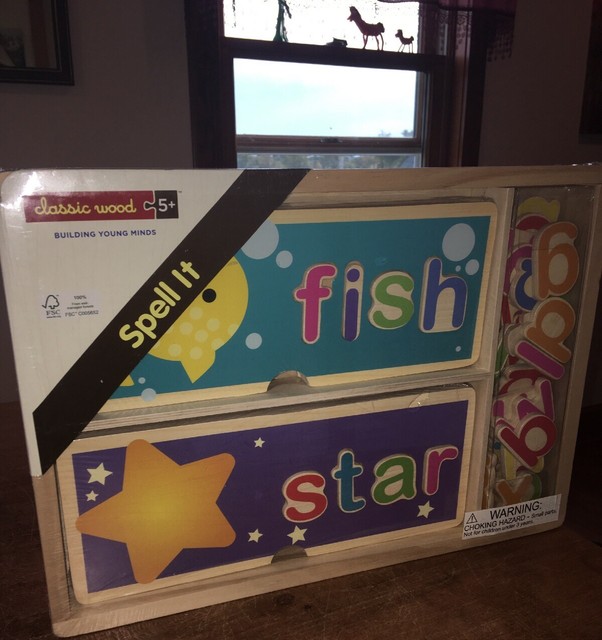 wooden spelling puzzles