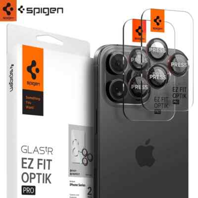 Spigen Kamera Schutz Glas Panzerfolie für Apple iPhone 16/15/14 Pro/Pro Max