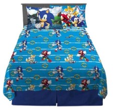 Sonic the Hedgehog "High Speed" Kids Microfiber Sheet Set-W5322574752