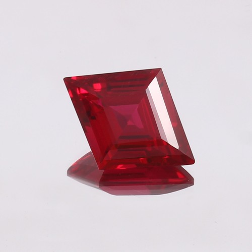 Pierre Précieuse Rubis Naturel 12x8mm, Taille émeraude, Couleur Rouge Intense - Sans Défaut