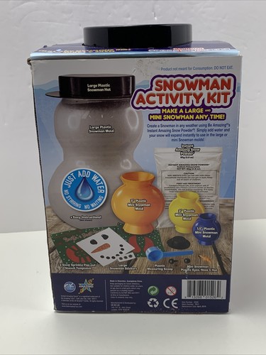 NEW OPENED BOX Instant Snow Powder Kit/ Snowman Activity Kit Amazing Toys - Picture 5 of 6