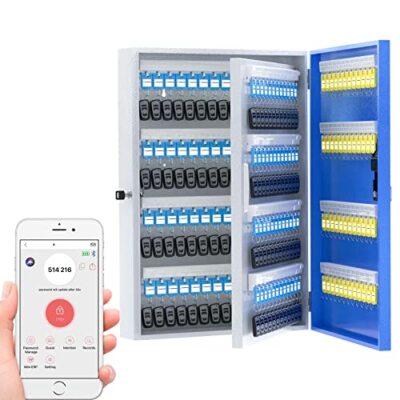 Key Lock Box 192 Keys With App Steel Key Cabinet Wall Mount Large Electronic K