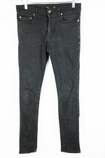 SAINT LAURENT PARIS D02 SK LW Skinny Black Jeans Washed Men's 29
