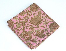 Lord R Colton Masterworks Pocket Square - Bimini Rose Silk - 75 Retail New