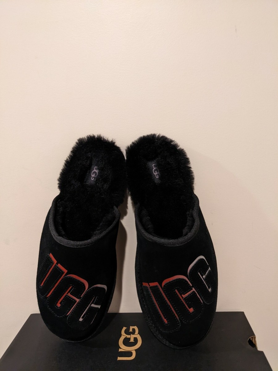 UGG Scuff 3D Shadow sheepskin black men\'s slipper. Shearling. Size: 10, 11, 12 UGG | Shoes | Ugg Scuff 3d Shadow Sheepskin Black Mens  main image 4