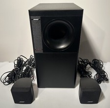 Bose Acoustimass 3 Series IV Speaker System Subwoofer 2 Satellites Black