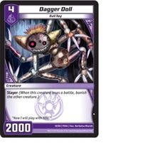Kaijudo X3 DAGGER DOLL Common #18/80 9SHA (Playset) Shattered Alliances - 2013