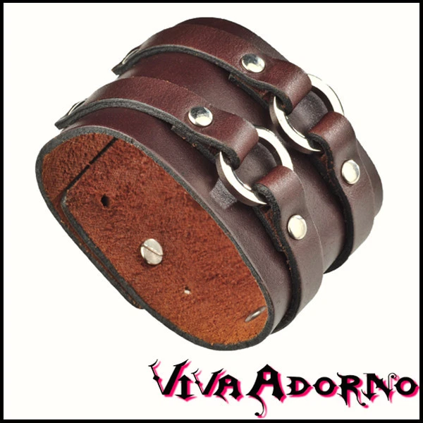 Men's 10 inch leather hotsell bracelets