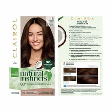 Clairol Natural Instincts Non-Permanent Hair Color Kit 5 Medium Brown Brunette