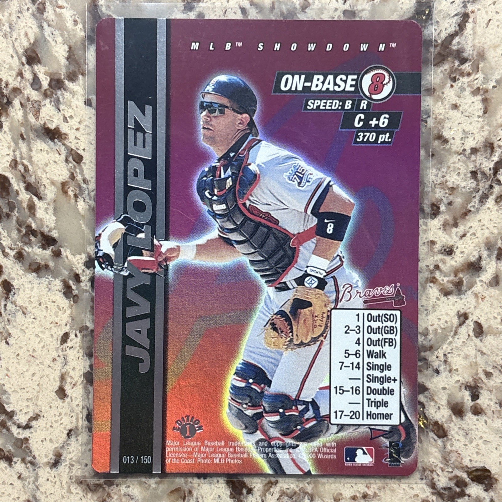 2000 MLB Showdown Pennant Run - Foil Javy Lopez #013