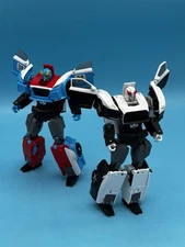 TT HONGLI Smokescreen + Prowl G1 KO 14cm 5.5in 2Pcs/Set Red Speed White Patrol