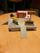 Pre Owned Galoob Micro Machines Travel City Play Set Gas Station Repair