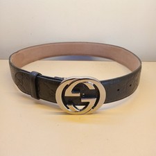 Gucci Brown Signature Leather Belt Size 80/32