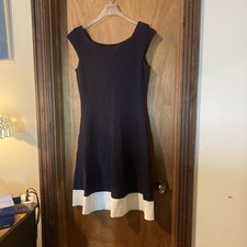 Eliza J Black Nylon Knit Dress 10p