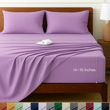 Bed Sheets Full Size 4 Piece Set Microfiber Deep Pocket Hotel Luxury 1800 Series