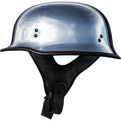 Highway 21 9MM German Beanie Helmet Chrome 3X-Large H77-10023X