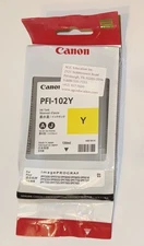 Genuine Canon PFI-102Y Yellow Ink Cartridge 2888C001, 2888C001AA EXP 2020/2021