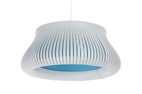 Pendelleuchte Blau Weiß Esszimmer Blendarm E27 Ø40 Cm Esstisch HäNgelampe Rund