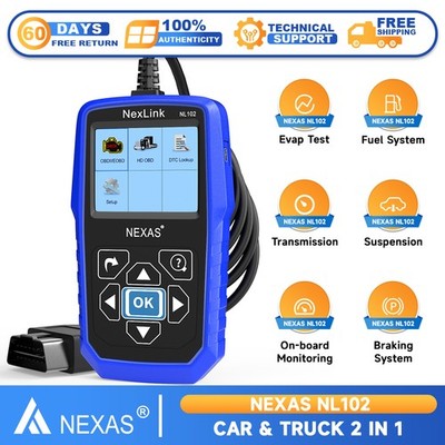 NEXAS NL102 Heavy Duty Diesel Truck Scanner OBD EOBD HDOBD All System
