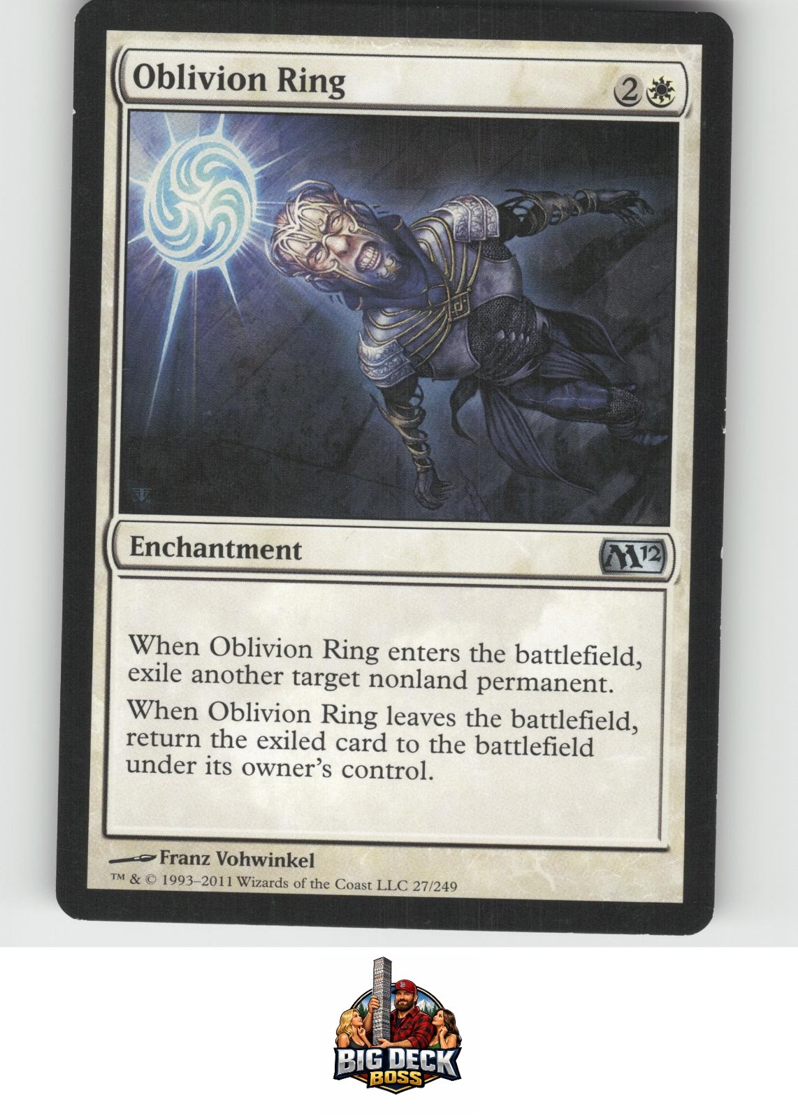 Oblivion Ring Magic 2012 (M12) Uncommon 27 MTG Moderately Played