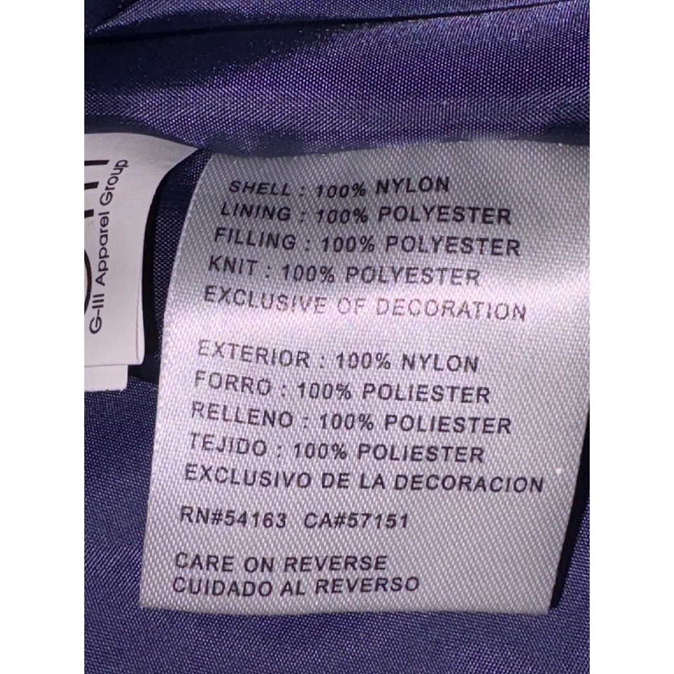 NWT G-III 4Her Dallas Cowboys Puffer Jacket Silver Navy NFL Football VarsityXS - Image 4 of 4