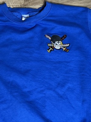 HAWAIIAN6 ロゴ刺繍ジャージ XL Gildan Blue Crew neck Xl Sweater With Zoro Patch One Piece Anime