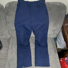 L.L.Bean TEK Kids Water Resistant Snow Pants Blue Size 12 Polyester Winter