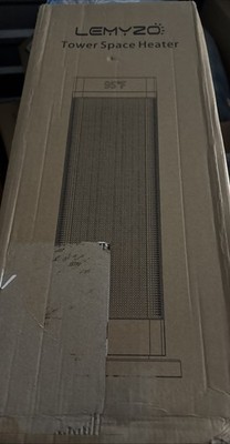 Space Heater, 90°Oscillating 1500W Electric Ceramic Tower Heater with Remote