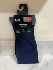 UA Performance Under Armour Over the Calf Soccer Socks Midnight Blue Medium