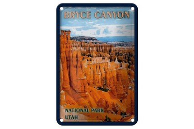 Blechschild Reise 12x18 cm National Park Utah Bryce Canyon Deko Schild