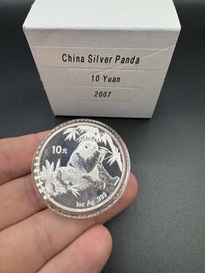 Chinese Silver Panda Coin Set 1OZ 2003-2008 10 Yuan - Image 4 of 4