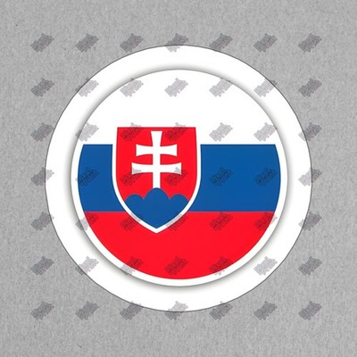 Slovakia Flag Vinyl Sticker Slovak National Emblem Decal Perfect for #497900