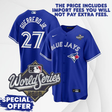 Men's Blue Jays #27 Vladimir Guerrero Jr.  2025 World Series Jersey All Stitched
