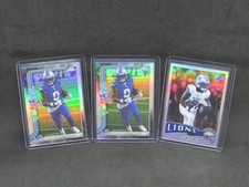 3 2025 TOPPS CHROME JAHMYR GIBBS FUTURE STARS INSERT REFRACTOR LOT LIONS HD3