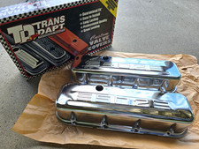 Trans-dapt 9847 Bbc 502 Chrome Valve Covers Pair Big Block Chevy 396-502 Trans-dapt 9847 Bbc 502 Chrome Valve Covers Pair Big Block Chevy 396-502