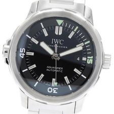 IWC AQUATIMER IW329002 44mm SS Black Dial Automatic Date Watch #C341 6