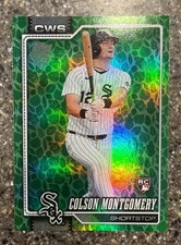 2026 Topps Series 1 Colson Montgomery Easter Holiday Green Foil RC 157 White Sox